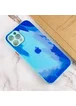 Чехол TPU+Glass Impasto abstract для Apple iPhone 12 Pro (6.1") Blue
