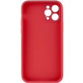 Силиконовый чехол Candy Full Camera для Apple iPhone 12 Pro (6.1") Красный / Camellia