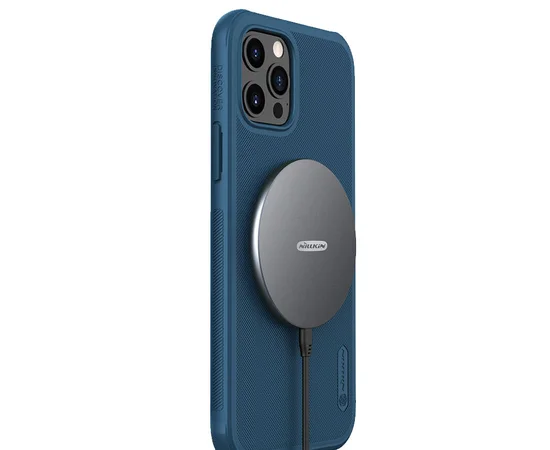 Чехол Nillkin Matte Magnetic Pro для Apple iPhone 12 Pro / 12 (6.1") Синий / Blue
