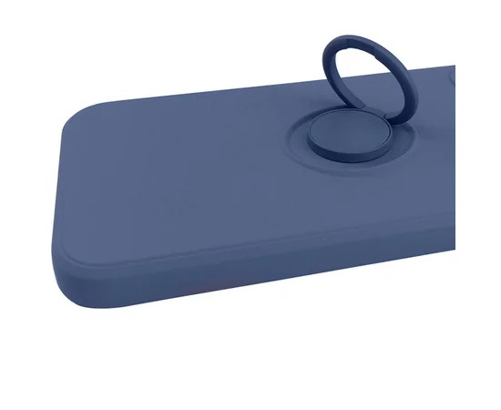 Чехол TPU Candy Ring Full Camera для Apple iPhone 12 Pro (6.1") Серый / Lavender Gray