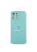 Чохол Silicone Case Full Camera Protective (AA) Apple iPhone 12 Pro (6.1") Бірюзовий / Marine Green