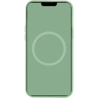 Чехол Silicone case (AAA) full with Magsafe and Animation для Apple iPhone 12 Pro / 12 (6.1") Зеленый / Pistachio