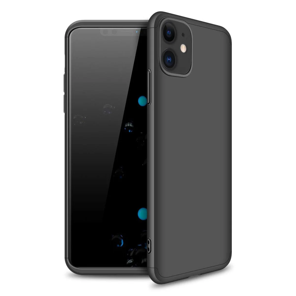 Пластикова накладка GKK LikGus 360 градусів (opp) для Apple iPhone 12 (6.1 ") Чорний