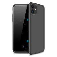 Пластикова накладка GKK LikGus 360 градусів (opp) для Apple iPhone 12 (6.1 ") Чорний