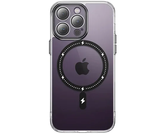 Чохол TPU+PC Colorful with MagSafe для Apple iPhone 12 Pro (6.1") Black