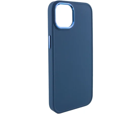 TPU чехол Bonbon Metal Style для Apple iPhone 12 Pro / 12 (6.1") Синий / Cosmos blue