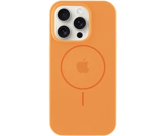 Чехол Silicone Case Full Protective (AA) with MagSafe для Apple iPhone 12 Pro / 12 (6.1") Оранжевый / Papaya