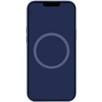 Чехол Silicone case (AAA) full with Magsafe and Animation для Apple iPhone 12 Pro / 12 (6.1") Синий / Navy blue