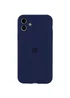 Чехол Silicone Case Full Camera Protective (AA) для Apple iPhone 12 (6.1") Синий / Deep navy