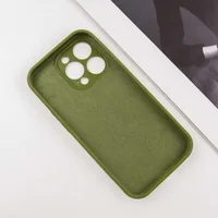 Чехол Silicone Case Full Camera Protective (AA) для Apple iPhone 12 Pro (6.1") Зеленый / Dark Olive / PVH