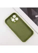 Чехол Silicone Case Full Camera Protective (AA) для Apple iPhone 12 Pro (6.1") Зеленый / Dark Olive / PVH