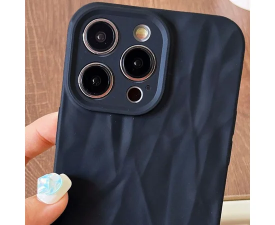 Чехол TPU Texture для Apple iPhone 12 Pro (6.1") Black