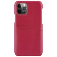 Кожаная накладка G-Case Cardcool Series для Apple iPhone 12 Pro / 12 (6.1") Красный