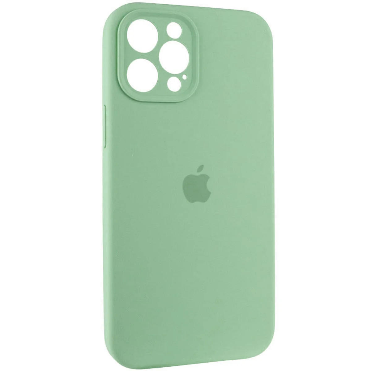 Чехол Silicone Case Full Camera Protective (AA) для Apple iPhone 12 Pro (6.1") Зеленый / Pistachio