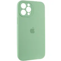 Чехол Silicone Case Full Camera Protective (AA) для Apple iPhone 12 Pro (6.1") Зеленый / Pistachio