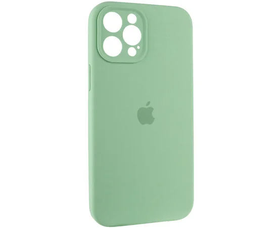 Чехол Silicone Case Full Camera Protective (AA) для Apple iPhone 12 Pro (6.1") Зеленый / Pistachio