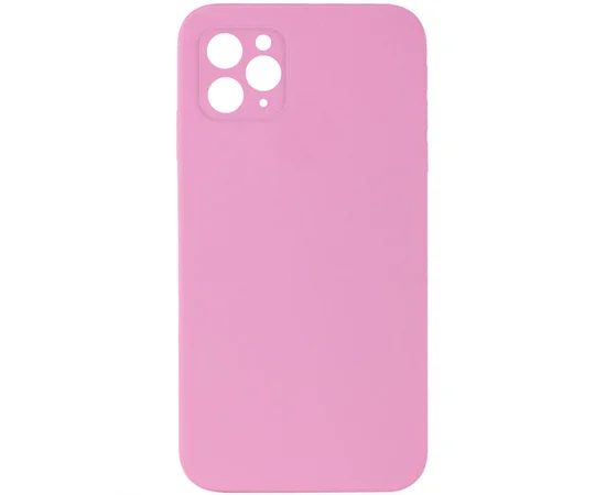 Чехол Silicone Case Lakshmi Square Full Camera для Apple iPhone 12 (6.1") Розовый / Light pink
