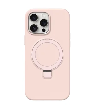 Чехол Silicone Case Full Protective NO LOGO with Ring для Apple iPhone 12 Pro / 12 (6.1") Pink
