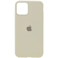 Чехол Silicone Case Full Protective (AA) для Apple iPhone 12 Pro / 12 (6.1") Бежевый / Antigue White