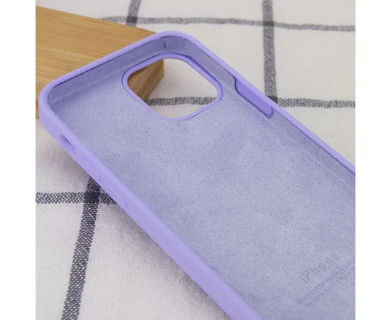 Чохол Silicone Case Full Protective (AA) для Apple iPhone 12 Pro / 12 (6.1 ") Бузковий / Dasheen