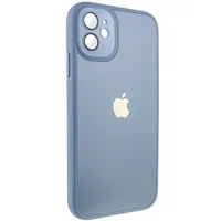 Чохол TPU+Glass Sapphire Midnight для Apple iPhone 12 (6.1") Блакитний / Blue