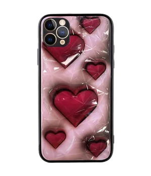 TPU+PC чехол Prisma Plushie для Apple iPhone 12 Pro (6.1") Hearts