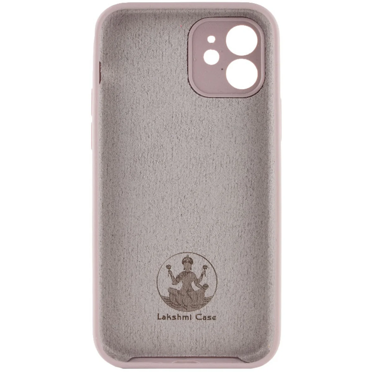 Чохол Silicone Case Lakshmi Square Full Camera для Apple iPhone 12 (6.1") Сірий / Lavender