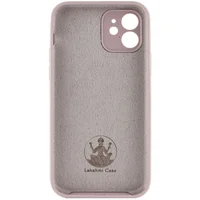 Чохол Silicone Case Lakshmi Square Full Camera для Apple iPhone 12 (6.1") Сірий / Lavender