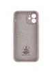 Чехол Silicone Case Lakshmi Square Full Camera для Apple iPhone 12 (6.1") Серый / Lavender