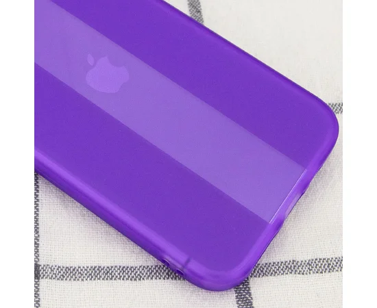 Чехол TPU Glossy Line Full Camera для Apple iPhone 12 Pro (6.1") Сиреневый