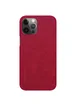 Кожаный чехол (книжка) Nillkin Qin Series для Apple iPhone 12 Pro / 12 (6.1") Красный