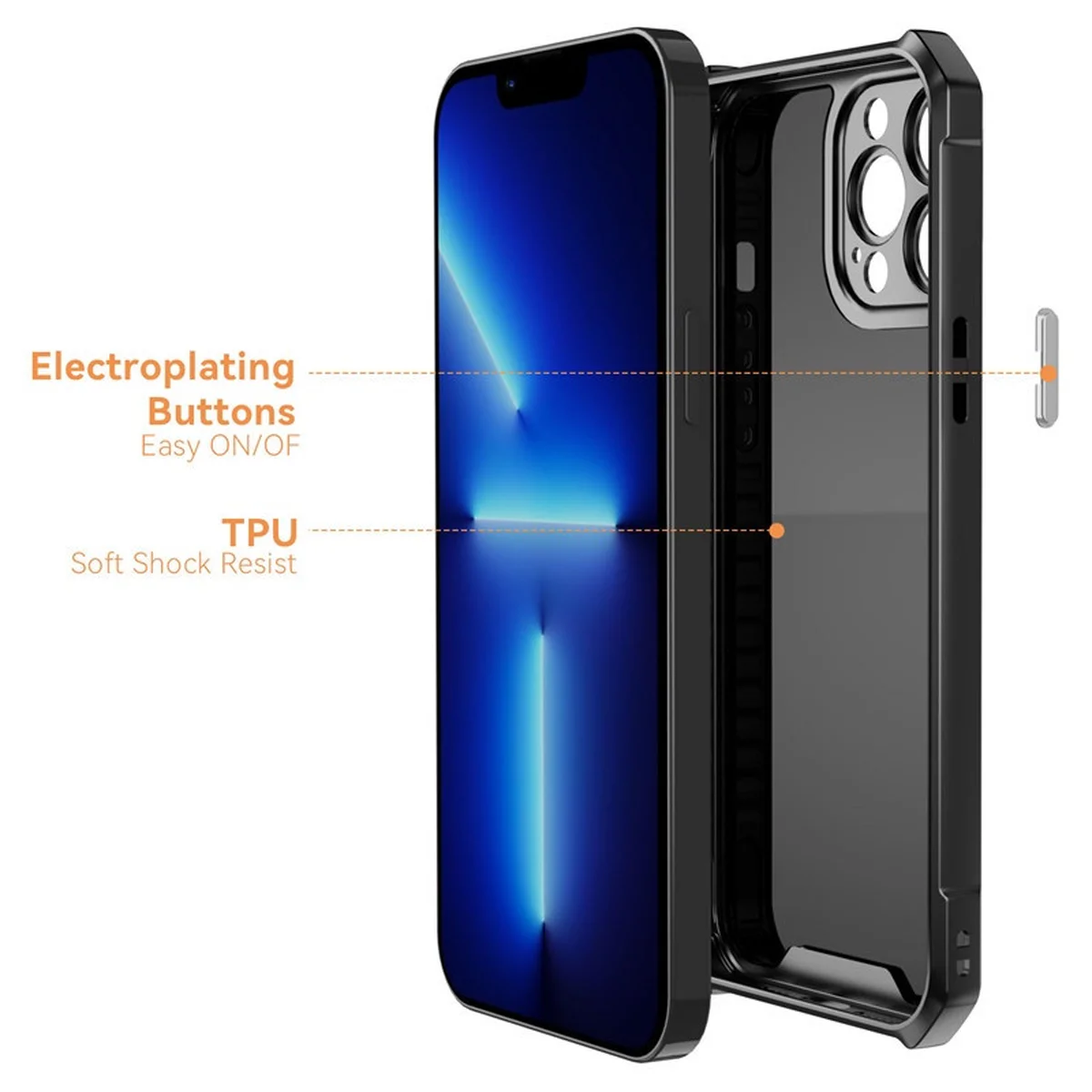 Чехол TPU Ease Black series для Apple iPhone 12 Pro (6.1") Черный