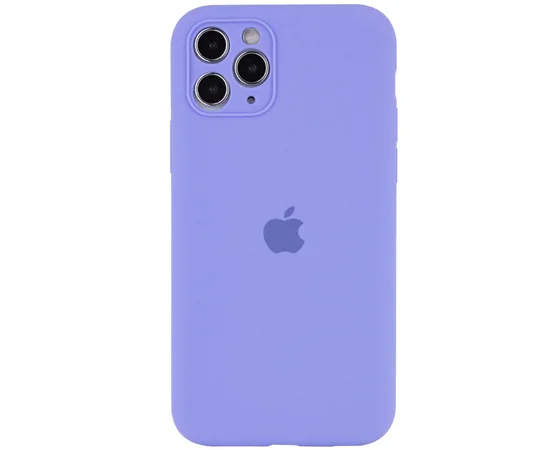 Чохол Silicone Case Full Camera Protective (AA) для Apple iPhone 12 Pro (6.1 ") Бузковий / Dasheen