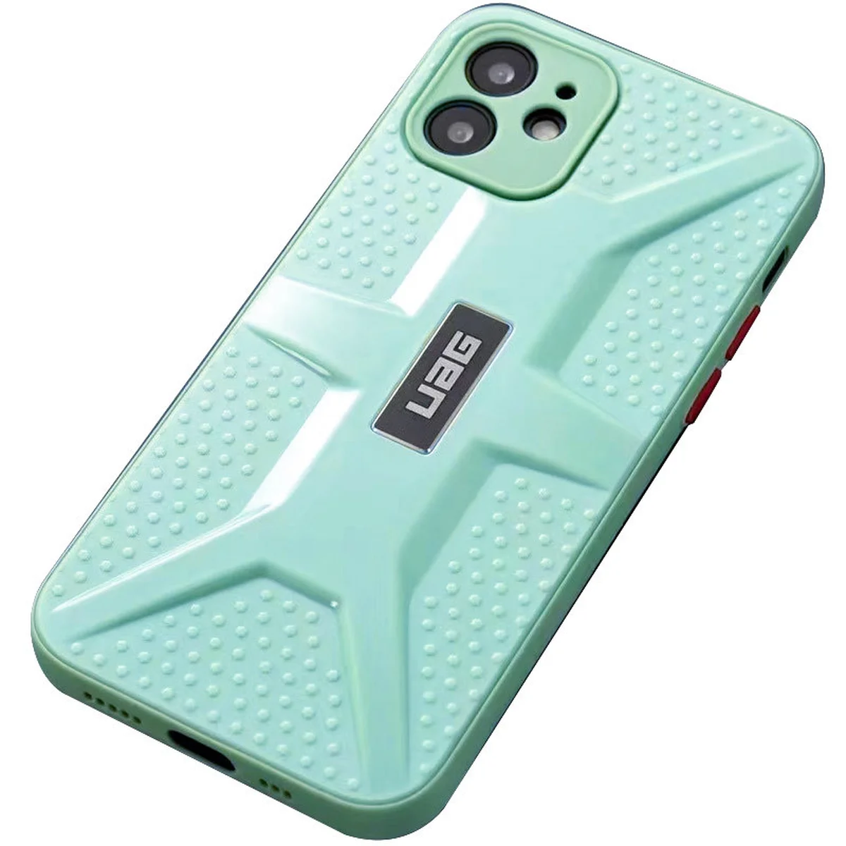 Чехол TPU+PC UAG для Apple iPhone 12 (6.1") Бирюзовый