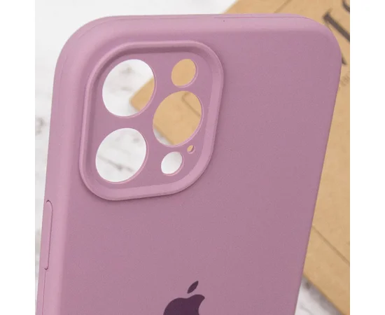 Чохол Silicone Case Full Camera Protective (AA) для Apple iPhone 12 Pro (6.1 ") Ліловий / Lilac Pride