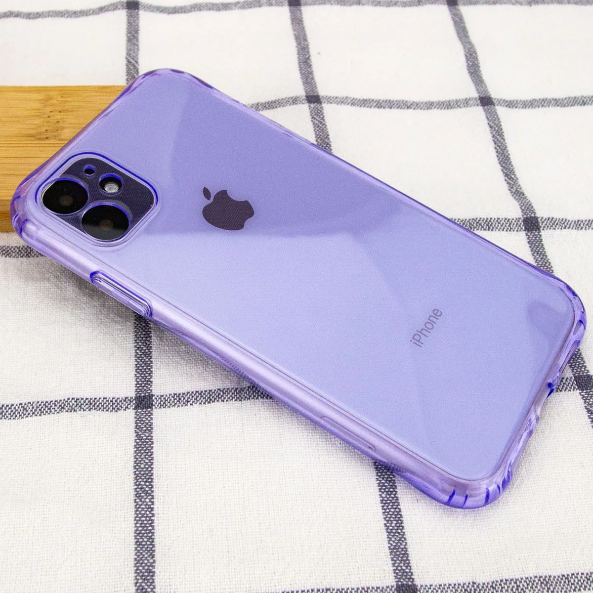 TPU чехол Ease Glossy Full Camera для Apple iPhone 12 (6.1") Сиреневый