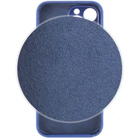Чехол Silicone Case Lakshmi Square Full Camera для Apple iPhone 12 Pro (6.1") Синий / Deep navy