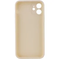 Силиконовый чехол Candy Full Camera для Apple iPhone 12 (6.1") Бежевый / Antigue White