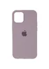 Чехол Silicone Case Full Protective (AA) для Apple iPhone 12 Pro / 12 (6.1") Серый / Lavender