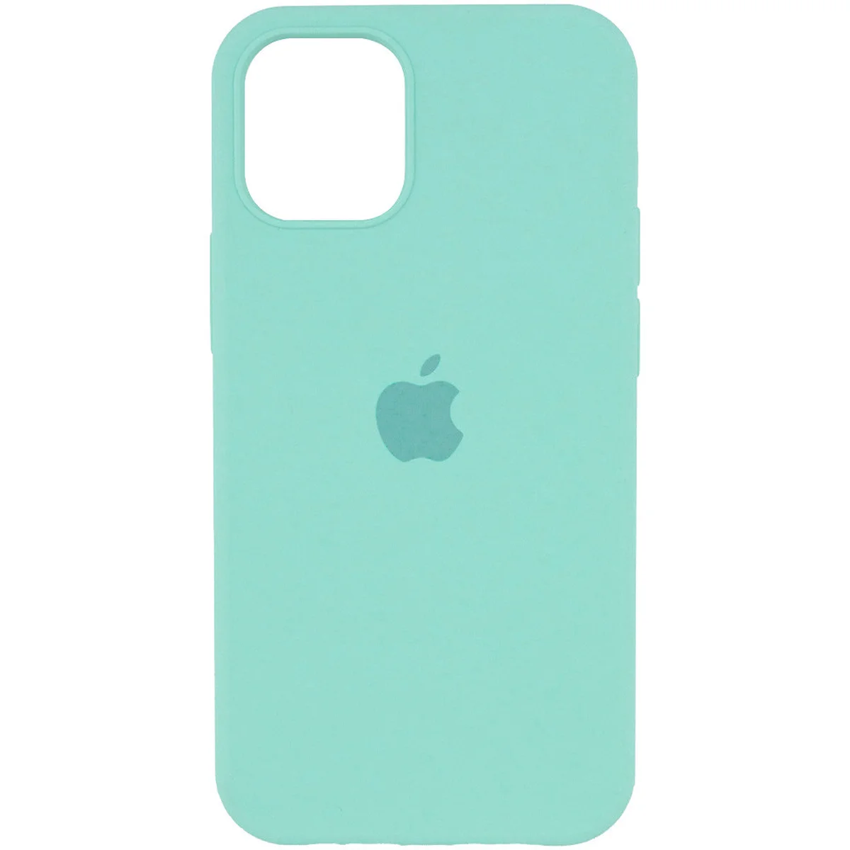 Чохол Silicone Case Full Protective (AA) для Apple iPhone 12 Pro / 12 (6.1 ") Бірюзовий / Ice Blue