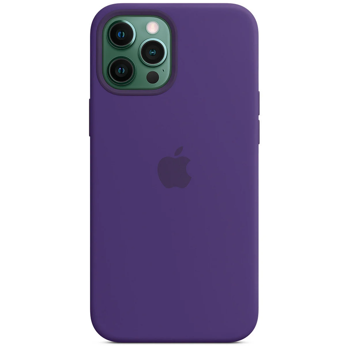 Чехол Silicone case (AAA) full with Magsafe для Apple iPhone 12 Pro / 12 (6.1") Фиолетовый / Amethyst