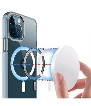 Чохол TPU Space Case with MagSafe для Apple iPhone 12 Pro / 12 (6.1") Прозорий