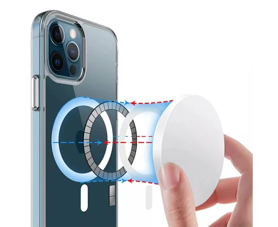 Чохол TPU Space Case with MagSafe для Apple iPhone 12 Pro / 12 (6.1") Прозорий