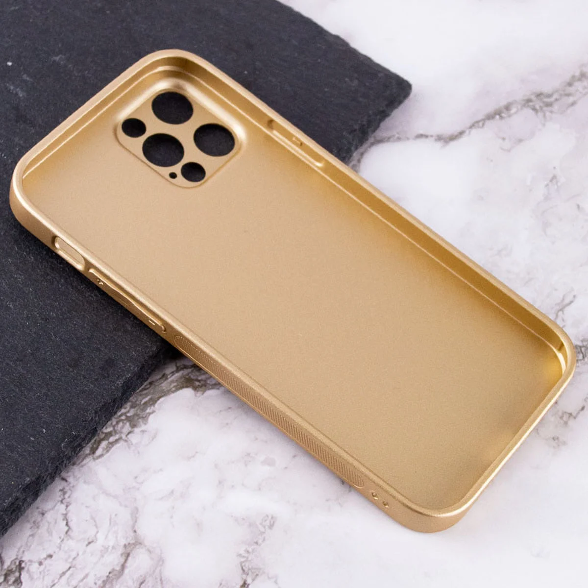 TPU+Glass чехол Matte Candy Full camera для Apple iPhone 12 Pro (6.1") Золотой