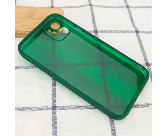 Чехол TPU Glossy Line Full Camera для Apple iPhone 12 (6.1") Зеленый