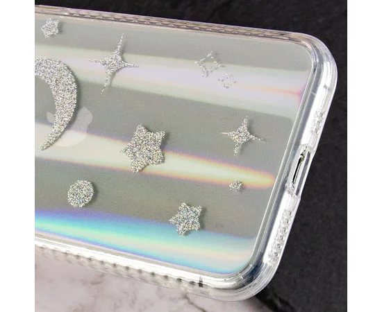 TPU+Glass чехол Aurora Space для Apple iPhone 12 Pro / 12 (6.1") Месяц