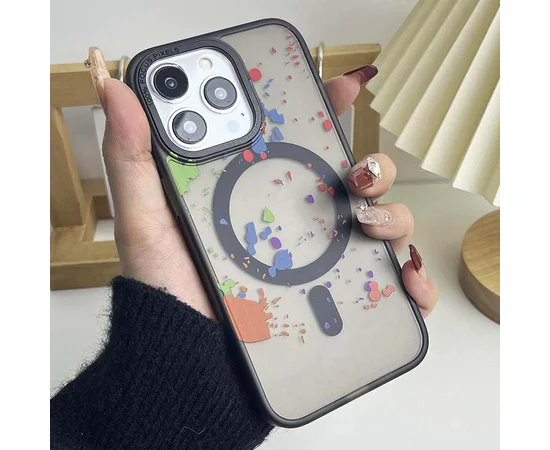 Чехол TPU+PC Flush with MagSafe для Apple iPhone 12 Pro / 12 (6.1") Titanium black