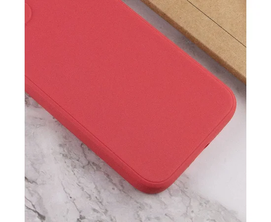 Силіконовий чохол Candy Full Camera для Apple iPhone 12 Pro (6.1 ") Червоний / Camellia