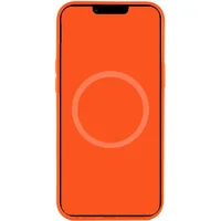 Чохол Silicone case (AAA) full with Magsafe and Animation для Apple iPhone 12 Pro / 12 (6.1 ") Помаранчевий / Electric Orange