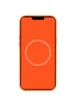 Чехол Silicone case (AAA) full with Magsafe and Animation для Apple iPhone 12 Pro / 12 (6.1") Оранжевый / Electric Orange